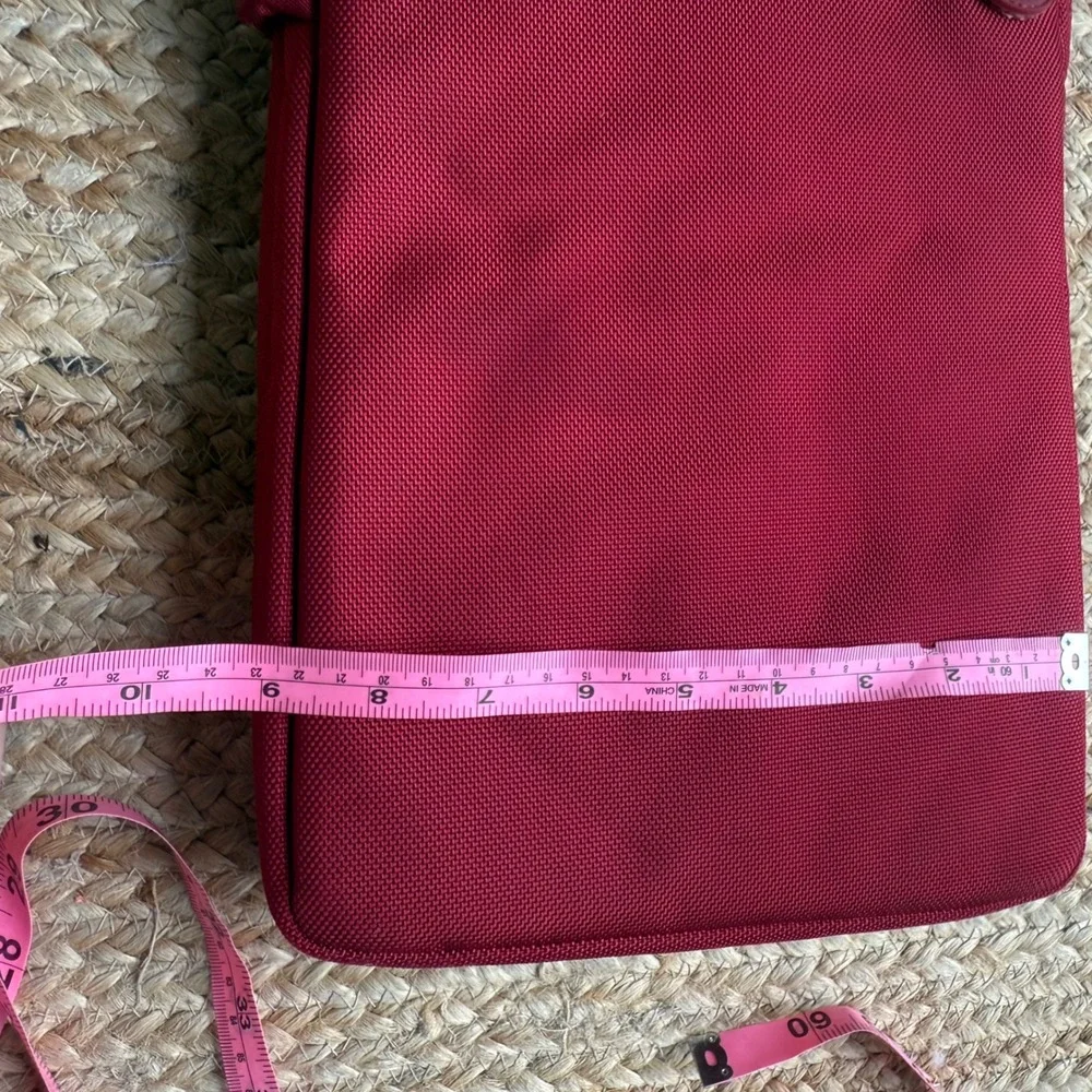 Tucano Red Nylon Tech Crossbody Bag Padded Tablet Messenger Case Adjustable